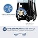 Habor Water Flosser, High Frequency Pulsed Oral Irrigator with 10 Pressure, Electric Dental Flosser 600ml Large Water Capacity, 8 Multifunctional Tips for Braces, Implants, Bridges, Black