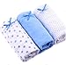 Giftpocket 3 Pcs Maternity Underwear Cotton High Waist Seamless Belly Support, Blue, XXL