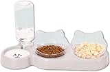 Speedy Panther 3-in-1 Cat Food and Water Bowl Set with Stand view 1