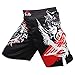 SUOTF MMA boxing cotton loose size training kickboxing shorts mma fight shorts muay thai boxing mma shorts (M)