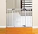 Dreambaby Liberty Extra-Wide Baby Safety Gate- with Smart Stay Open Feature - Fits Openings 39-42.5 inches Wide - White - Model L867