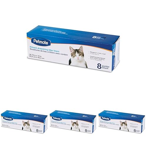Petmate Drawstring Hi-Back Litter Box Liners (Pack of 4)