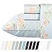California Design Den Floral Deep Pocket Twin Sheets Set - 400 Thread Count Sateen, Natural 100% Cotton Sheets, Cooling and Durable Bedding Set - Antique Rose