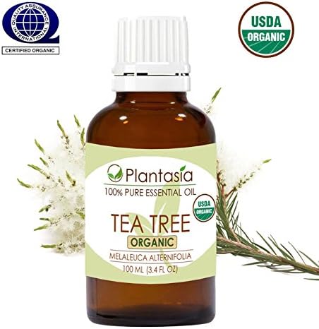 Tea Tree Organic Essential Oil 100 ML 3.4 FL OZ 100% Natural Australia Plantasia