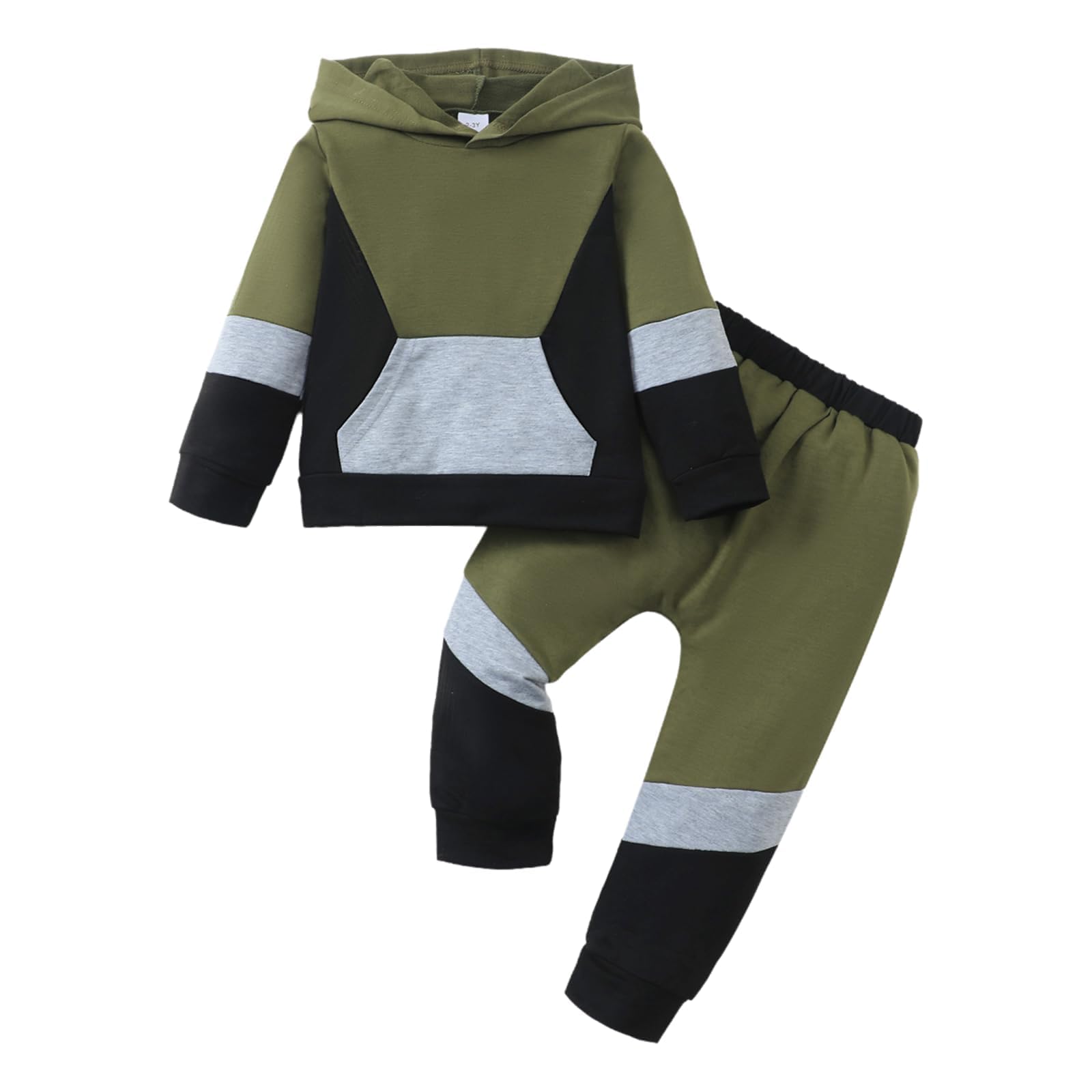 Photo 1 of KIMI BEAR 6T Boys Clothes Boys Outfits Size 7 Fall Winter Long Sleeve Little Boy Hoodie Sweatshirt Pullover Tops and Pants Set 2pcs Sweatsuits 6 7 Year Old Boys
