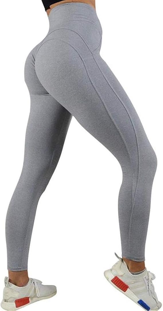 LFEU Fitness Deporte Mujer Ropa Deportiva Squat Leggings Cintura ...