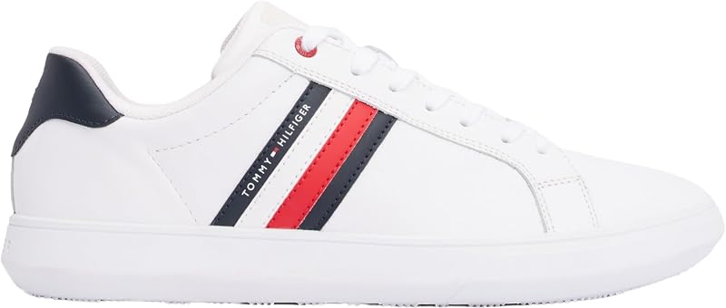 Herren Cupsole Sneaker Essential Leather Low Top, Weiß (White), 42 — Foto 7 von 8
