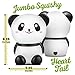 Oh So Squishy Jumbo Squishies Slow Rising Panda Squishy Toys with Gift Bag - Licensed Slow Rise Squishie Designs - Kawaii Scented Large Cute Squishies