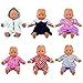 Barwa Clothes 5pcs Outdoor Casual Outfit Wear Dresses Clothes Fits for 18 Inches Dolls