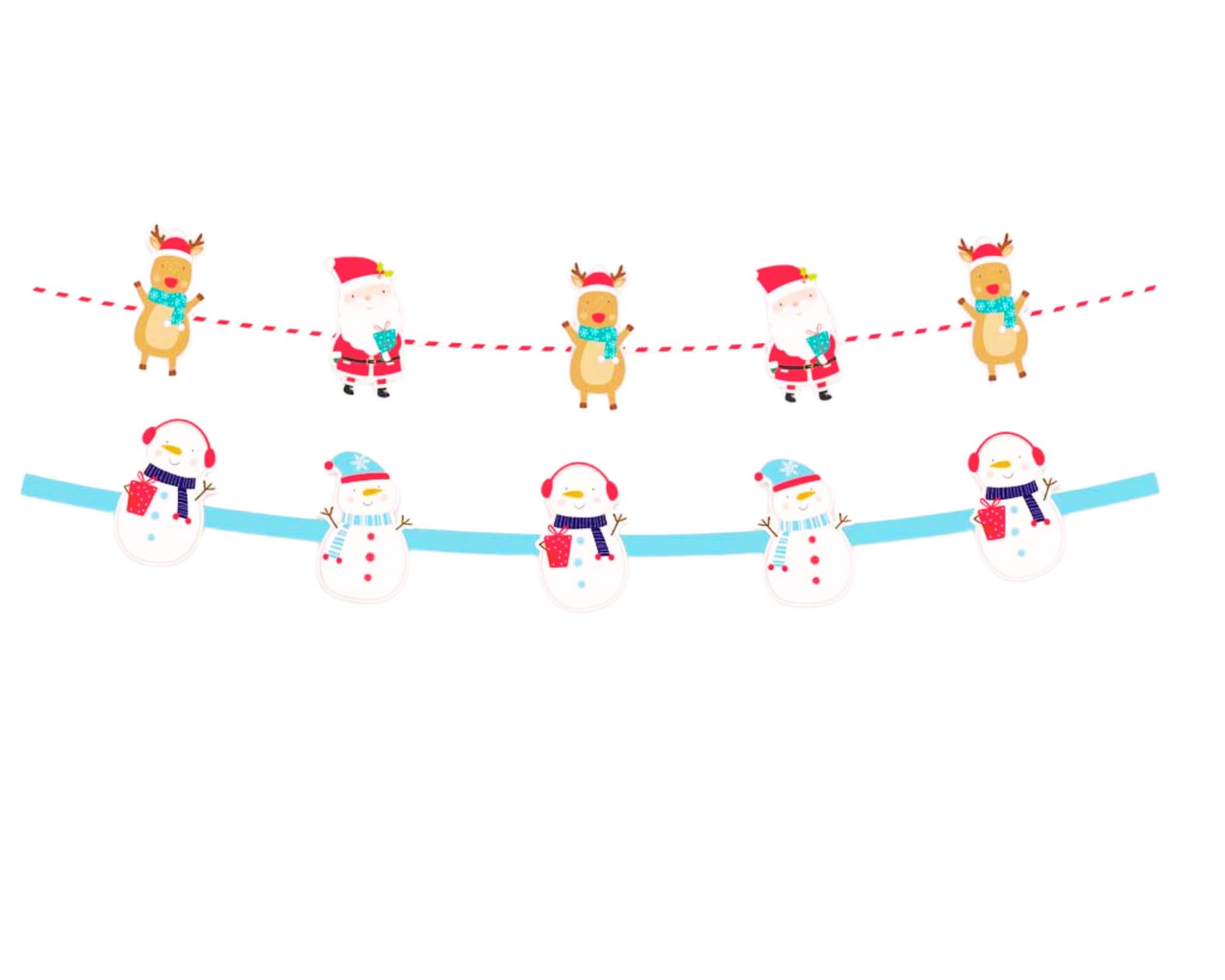 Christmas Card Holder Pegs, Wooden Clips with String, Xmas Card Holders/Photo Pegs for Pictures Craft Card Ornaments, Hanging On Tree Wall Decoration - Holds 36 Cards