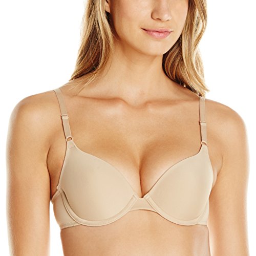 Maidenform Women's One Fab Fit T-Shirt Bra, Beige,34 C US