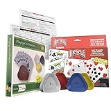 Gin Rummy Card Game Gift Box Set with Authentic USA Made Bicycle Playing Cards, Four Card Holders and Score Pad with Game Instructions by All7s
