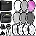 PRO 58MM Lens Filters + 58mm Lens Hood KIT for Canon EOS 80D 77D 70D 60D 7D 6D 5D 5DS 5DSR 7D EOS Rebel T7i T6i T6S T5 T5i T4i T3 T3i T2i SL1 EOS 760D 750D 700D 650D 600D (58mm Lens Filters Kit)