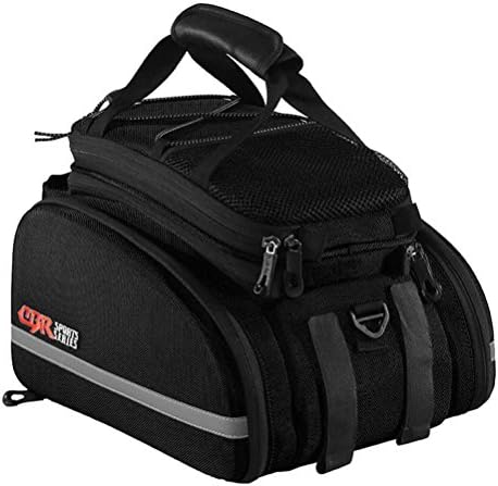 CBR Outdoor Bike Rear Travel Bag Bicycle Rack Pannier Seat Trunk Bag,Black