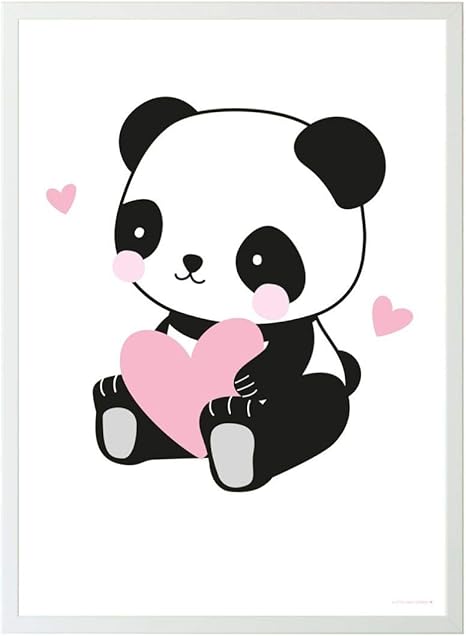 A Little Lovely Company Poster Panda Love: Amazon.fr: Bébés & Puériculture