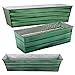 Achla Designs Galvanized Window Flower Box Planter-Green-Medium (24