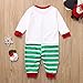 Santa Claus Family Matching Christmas Pajamas Set,Crytech Infant Baby Romper Cartoon Top Striped Lounge Pant for Women Men Children Xmas Holiday Sleepwear Pjs Outfit Clothes (3-6 Months, Newborn)thumb 4
