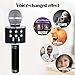 Karaoke Microphone Wireless With Bluetooth Speaker - Instagram 5000+Likes iPhone Android PC Smartphone Portable Handheld Microphone for Singing Recording Interviews or Kids Home KTV Party