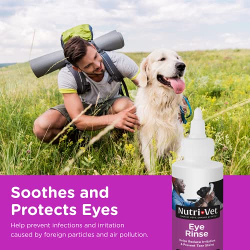 NutriVet Eye Rinse for Dogs Gentle Formula to Soothe Irritated Eyes