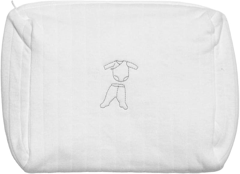 Ensemble 3 pièces bébé en coton avec pochette (3,2 kg-6 mois) Blanc 3-6 mois — photo 4 sur 4