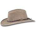 Barmah Hats Foldaway Bronco Leather Hat - Item 1060