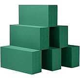 6 Pack 5.5x3.1x1.8 Inch Floral Foam Blocks for Fresh and Artificial Flowers,Green Foam for Flower Arrangements,Fake Plant Bri