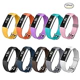Fitbit Alta HR and Alta Bands, Greeninsync(TM) Watch Buckle Design Fitbit Alta Wristbands Accessory Replacement Bands Large Small for Man Women Kids,10pack