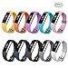 Fitbit Alta HR and Alta Bands, Greeninsync(TM) Watch Buckle Design Fitbit Alta Wristbands Accessory Replacement Bands Large Small for Man Women Kids,10pack