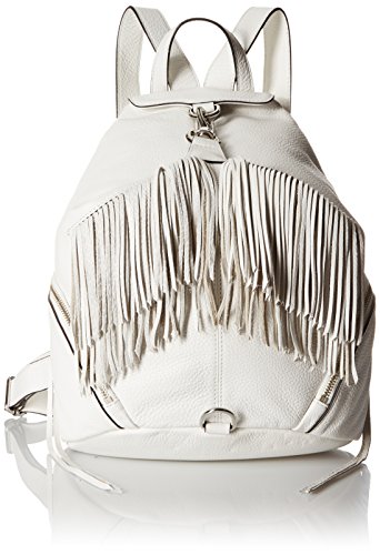 Minkoff Fringe Julian Fashion Backpack Handbag(กระเป๋าถือ), White, One Size Rebecca