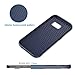 JETech Slim Fit Case for Samsung Galaxy S7 Edge 5.5-Inch, Thin Phone Cover with Shock-Absorption and Carbon Fiber Design (Blue)