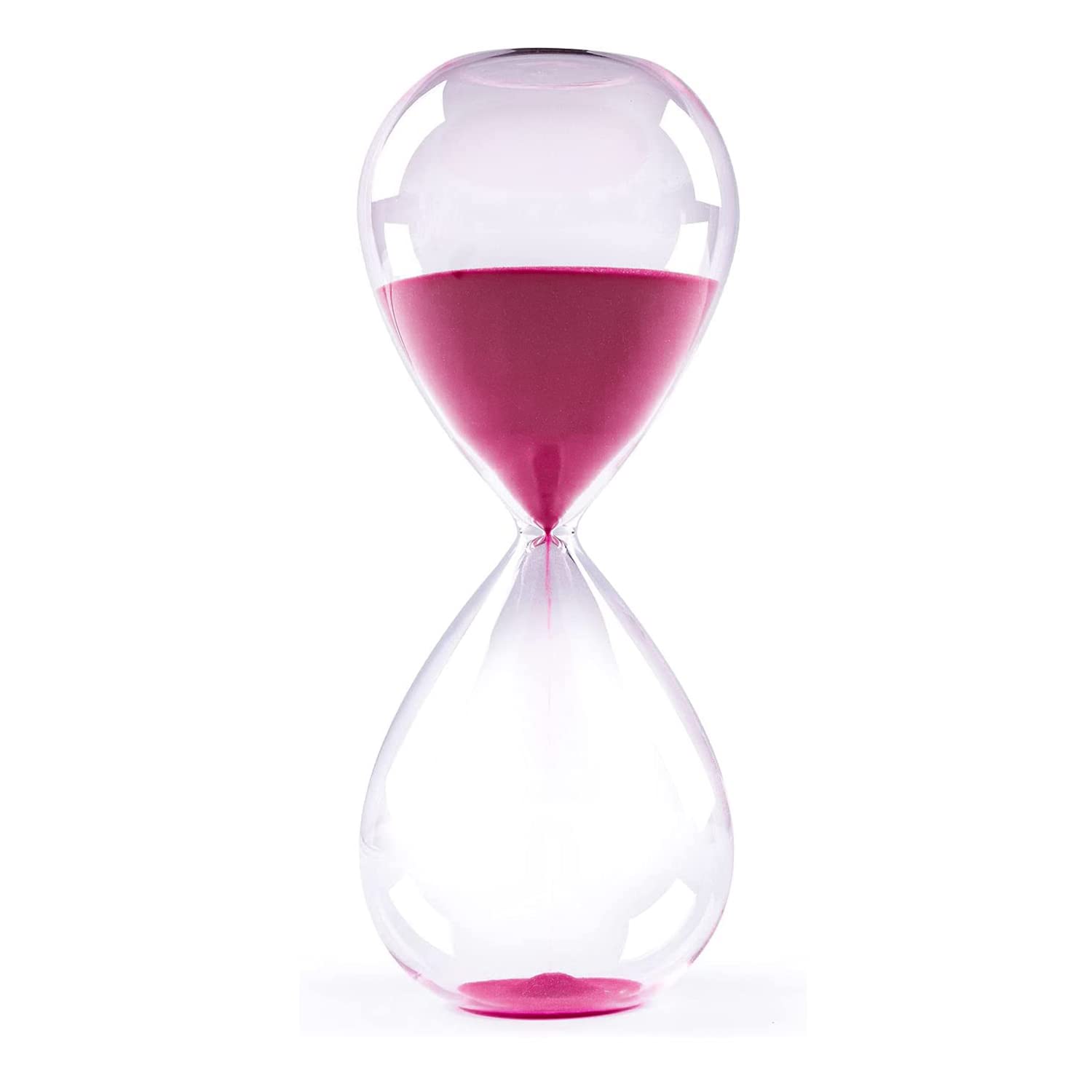 Hourglass Sand Timers, Colorful and Fashion, Biloba Sand Timer Inspired Glass 3mins / 5mins / 15mins / 30mins / 45mins / 60mins for Home, Office Desk Decor