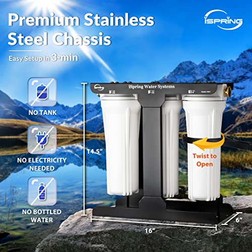 iSpring CW31 RV Water Filter System, 3Stage RV Water Filtration System