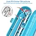 Travel Case for Electric Toothbrush Carrying Case Toothbrush Holder (Blue)