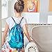 MHJY Sequin Bag Mermaid Drawstring Backpack Sports Beach Dance Bag (Lake Blue/Rose Red)