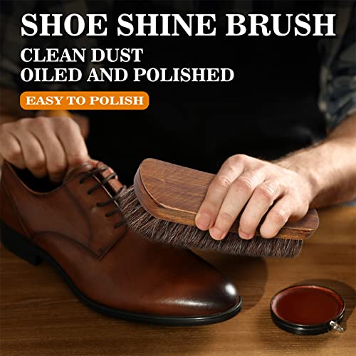 Maximilian Horse Hair Brush Horse Hair Shoe Brushes for Polishing