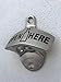 Barware Gear Wall Mounted Open Here Bottle Opener with Free Stainless Steel Mounting Screws. Pop the cap and open your Beer and Soda in Style. Wall Hung Beer Opener for Bar or Kitchen. Matted Nickel