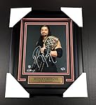 ROMAN REIGNS WWE WWF FRAMED 8x10 PHOTO AUTOGRAPHED SIGNED AUTHENTIC SIGNATURE - Autographed Wrestling Photos