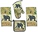 4 Piece Wilderness Trail Bear Country Kitchen Set - 2 Terry Towels, Oven Mitt, Potholder