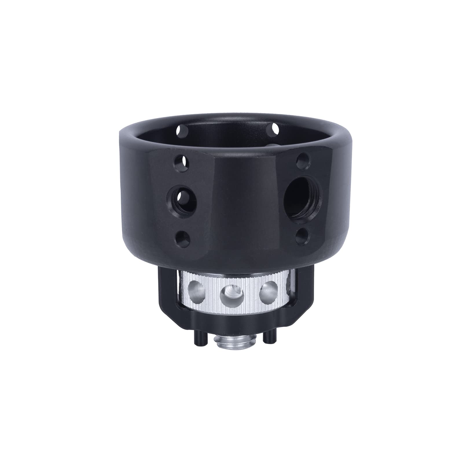 NICEYRIG Camera Top Handle, Side Grip Wheel-Type Handle with 3/8"-16 Arri Locating Screws for Camera Cage Top & Side Handgrip-526