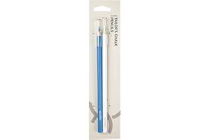 KEARING Sew Combo Chalk Marking Pencils for Sewing, White & Blue, Temporary & Erasable Tailors Chalk for Tailoring, Quilting,