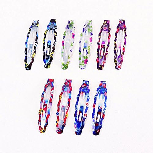 Aimartz(TM) 1Pack Baby Girl Print Geometric Hair Clips Colorful Cute Barrettes For Kids Hairgrips Hair Accessories [5]