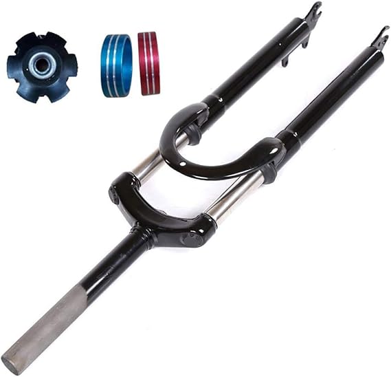 Fourche avant pour VTT 26 pouces Voyage 100mm Absorption des chocs hydrauliques Fourche Frein à