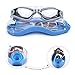 luolo Swimming Goggles with Earplug and Nose Clip, Most Clear Lenses Triathlon Swim Goggles, Good Seal No Leaking, Anti Fog UV Protection, Adjustable Strap Swimming Goggles for Adult Boys & Girls