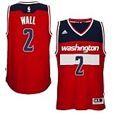 John Wall Washington Wizards #2 NBA Youth Replica Road Jersey Red (Youth XLarge 18/20)