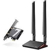 TP-Link WiFi 7 BE9300 PCIe WiFi Card for Desktop PC(Archer TBE550E), Tri-Band Wireless Adapter, Bluetooth 5.4, Multicolor Sta