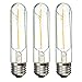 Superdream Cob Led Vintage Light Bulb Retro Edison Style Screw Technology Incandescent Bulb Equivalent Old Fashioned Tubular Nostalgic Filament (T10 3Pack)