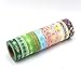 Christmas washi tape,reindeer and the sled gold foil washi tape,Christmas trees and candy(Set of 10 rolls)