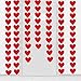 80 Hearts Felt Garland - Valentines Day Red Heart Hanging String Garland - Valentines Day Decorations - Valentine Decorations - DIY Required