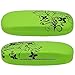 Floral Designed Protective Clamshell Glasses Case with Microfiber Cleaning Cloth - Green