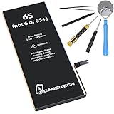 ScandiTech Battery Model iP6S (not 6 or 6S+) - Replacement Kit with Tools, Adhesive & Instructions - New 1715 mAh 0 Cycle Battery - Repair Your Phone in 15 min - 1 Year Warranty